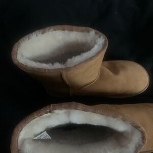 UGG Tan Ankle Boots with Cream Lining